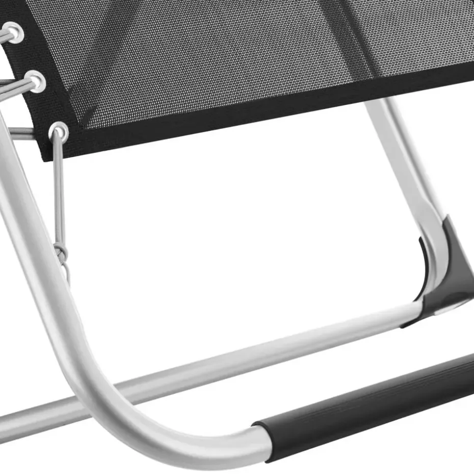 tectake - Ligbed Cloud inklapbaar, traploos verstelbaar, Lichtgrijs