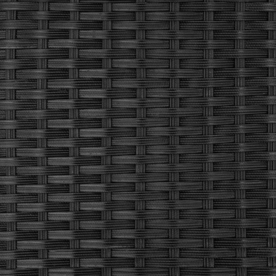 tectake - loungeset Catania - wicker - zwart