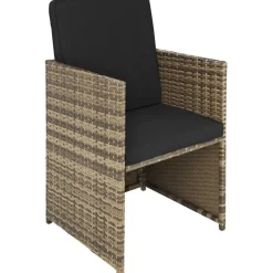 tectake - loungeset Palermo - wicker - natuurkleur