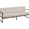 tectake - Tuin-loungebank Comosa, 3-zits, XXL kussens, Bruin / Beige