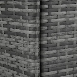 tectake - tuinset 8 stoelen en tafel - wicker - grijs