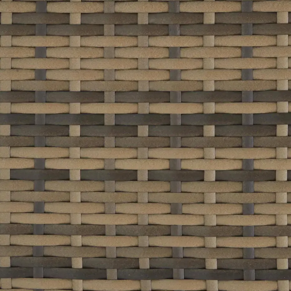 tectake - tuinset Bilbao - wicker met beschermhoes - natuurkleur