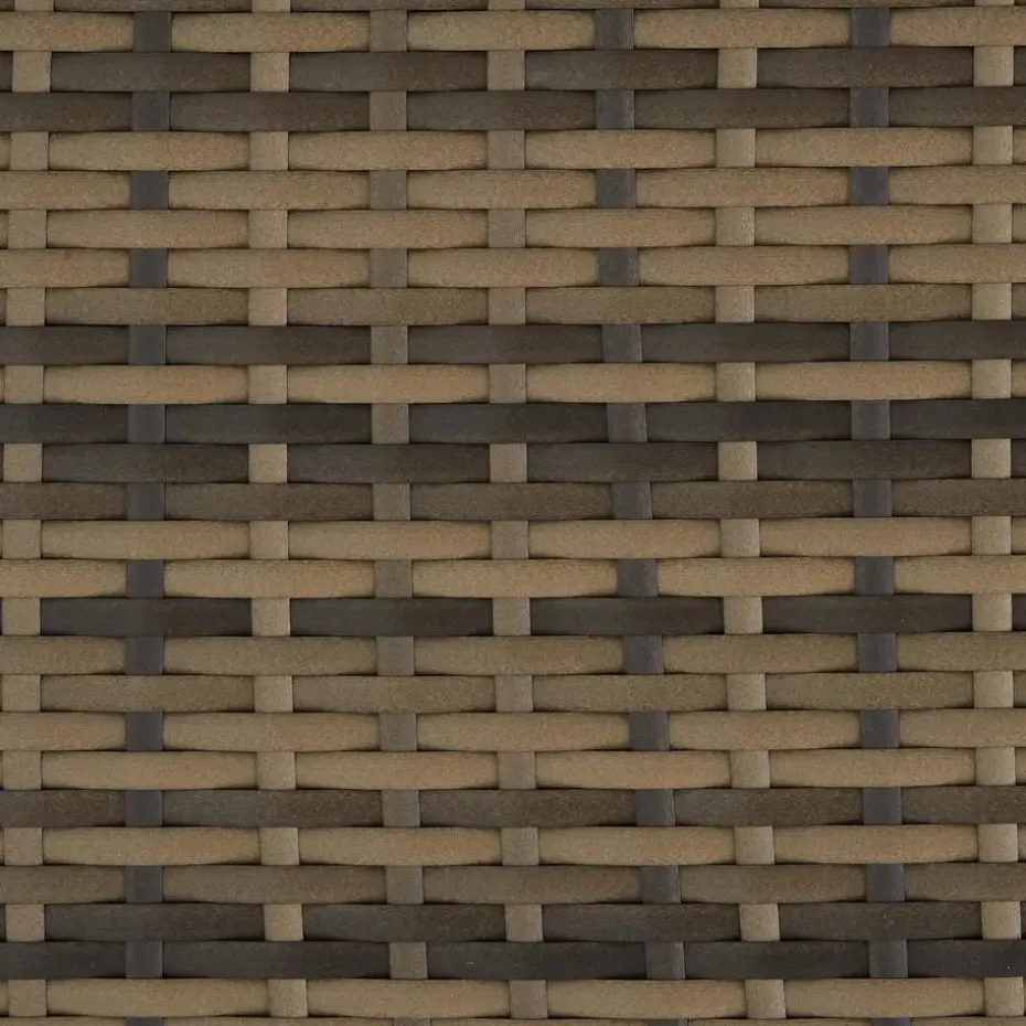 tectake - tuinset Bilbao - wicker met beschermhoes - natuurkleur