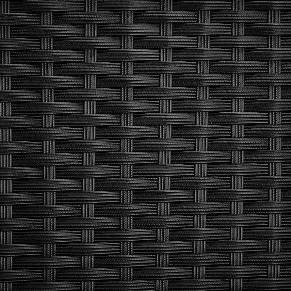 tectake 2 tuinstoelen - Wickerstoel Girona, stapelbaar, draagkracht 120 kg