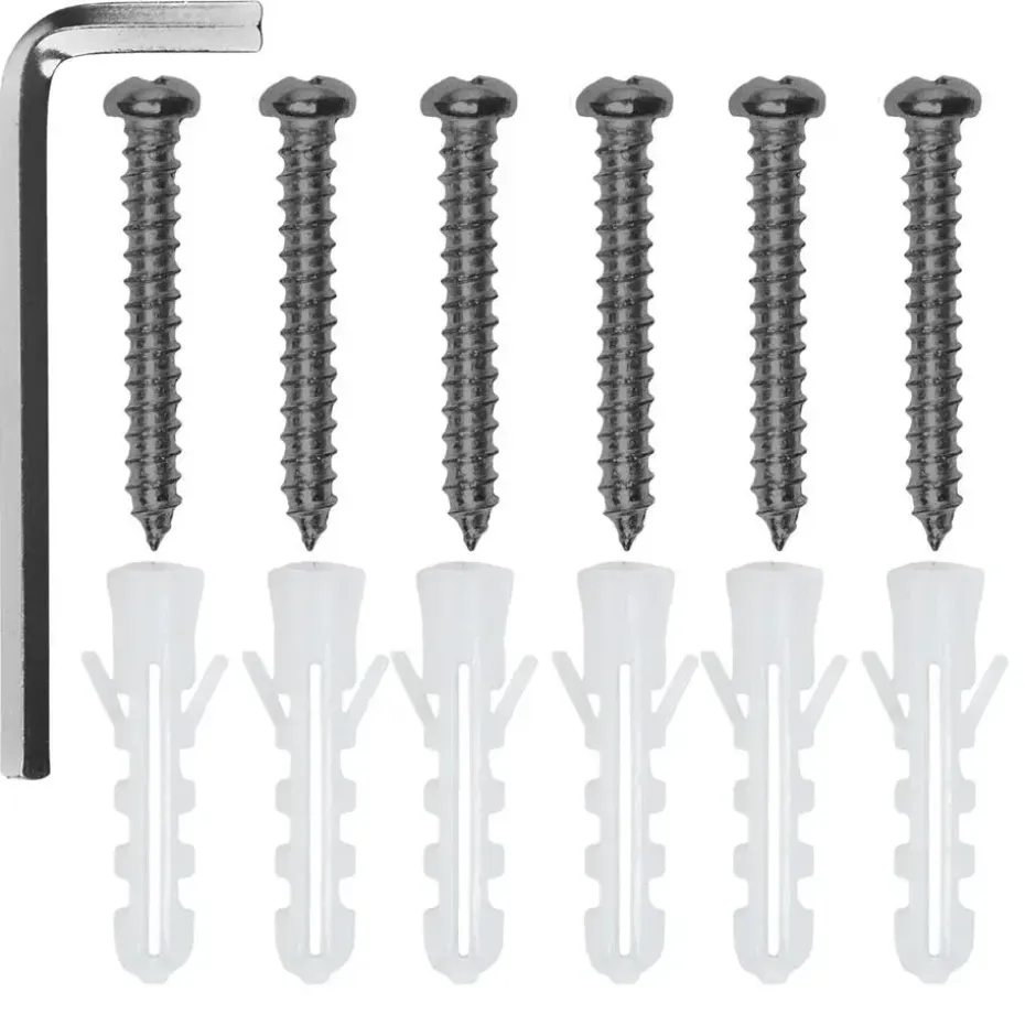 tectake 3 wandplanken Cowell, Industrieel Hout Donker, Rustiek