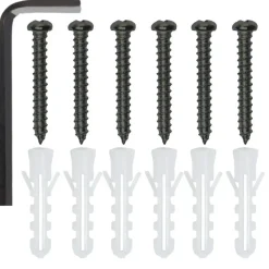 tectake 3 wandplanken Cowell, Industrieel Hout Donker, Rustiek