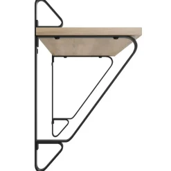 tectake 2 wandplanken Irvine, Industrieel Licht Hout, Eiken Sonoma