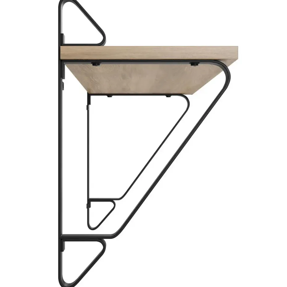 tectake 2 wandplanken Irvine, Industrieel Licht Hout, Eiken Sonoma