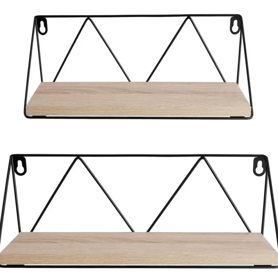 tectake 2 wandplanken Rockport, Industrieel Licht Hout, Eiken Sonoma