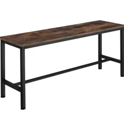 tectake 2 Zitbanken Fairfield, Industrieel Hout Donker, Rustiek