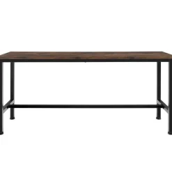 tectake 2 Zitbanken Fairfield, Industrieel Hout Donker, Rustiek