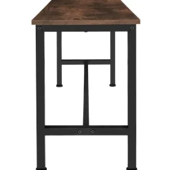 tectake 2 Zitbanken Fairfield, Industrieel Hout Donker, Rustiek