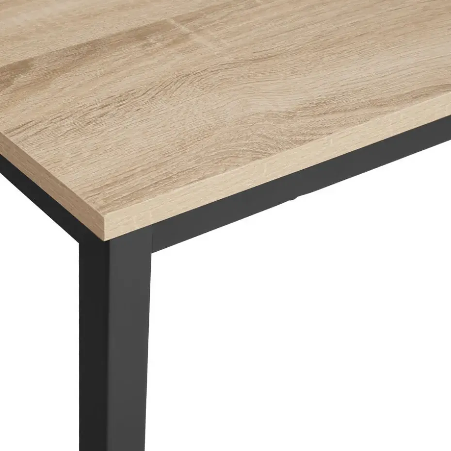 tectake 2 Zitbanken Fairfield, Industrieel Licht Hout, Eiken Sonoma