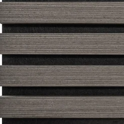 tectake Akoestische panelen Sonic Wall houtlook, Eiken Grijs