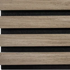 tectake Akoestische panelen Sonic Wall houtlook, Donker Eiken