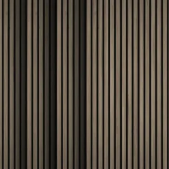 tectake Akoestische panelen Sonic Wall houtlook, Donker Eiken