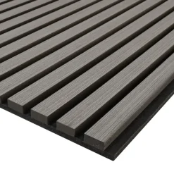tectake Akoestische panelen Sonic Wall houtlook, Lichtgrijze Eik