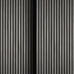 tectake Akoestische panelen Sonic Wall houtlook, Lichtgrijze Eik