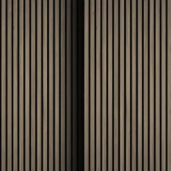 tectake Akoestische panelen Sonic Wall houtlook, Donker Eiken