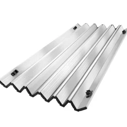 tectake Aluminium klaptafel Bastiaan in hoogte verstelbaar , Zilver