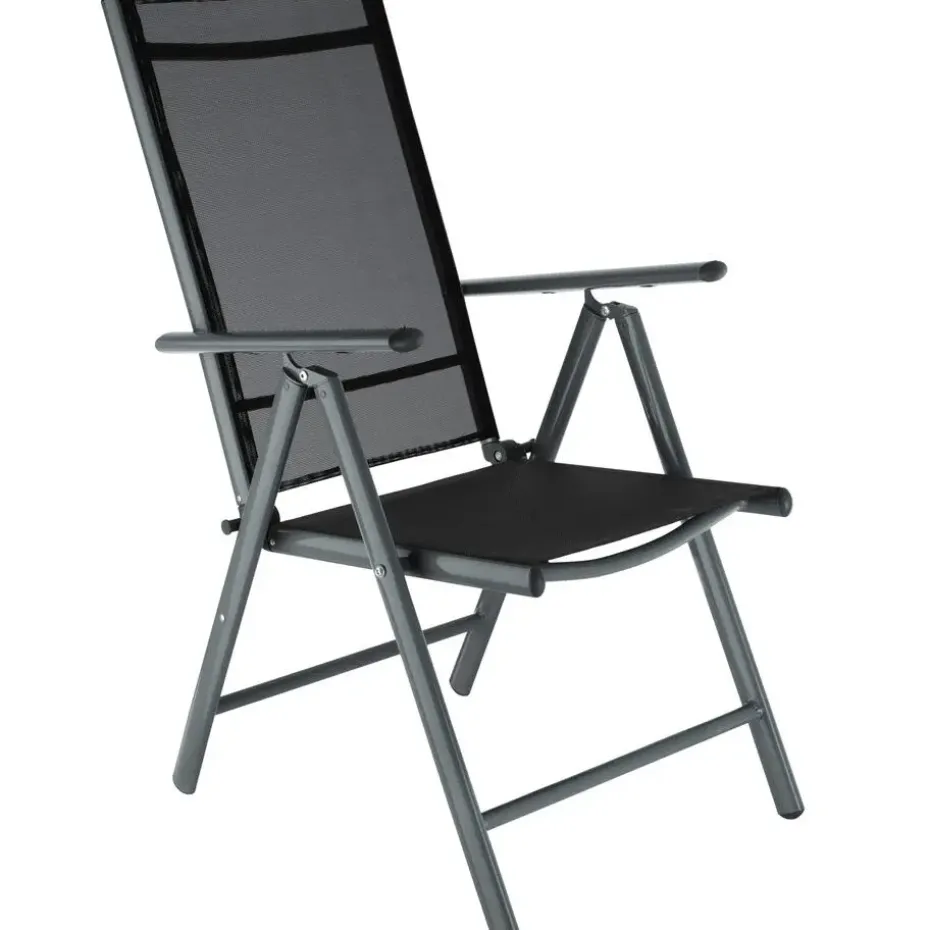 tectake Aluminium tuinset 8+1 - Antraciet