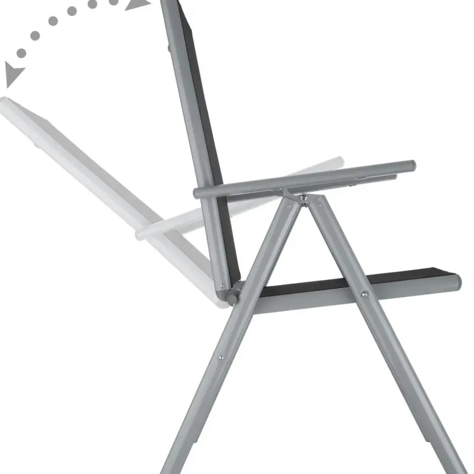 tectake Aluminium tuinset 8+1 - Zilver