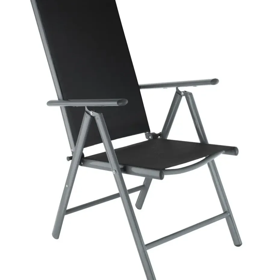 tectake Aluminium tuinset 4+1 - Antraciet