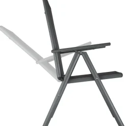 tectake Aluminium tuinstoelen inklapbaar, Antraciet