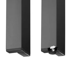 tectake Aluminium tuintafel Maren met in hoogte verstelbare poten 90x90x74,5cm