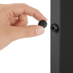 tectake Aluminium tuintafel Maren met in hoogte verstelbare poten 90x90x74,5cm