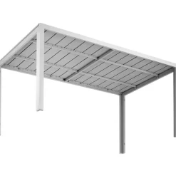 tectake Aluminium tuintafel Bianca in hoogte verstelbare voetjes 150x90x74,5cm