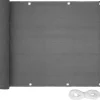 tectake Balkon privacyscherm met metaalversterkte ogen, variant 2, Grijs