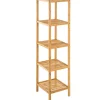 tectake Bambus rek 5 etages 33x33x141cm, Bruin