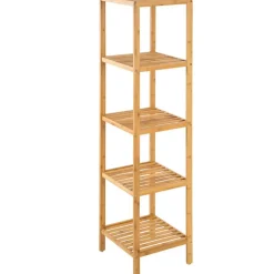 tectake Bambus rek 5 etages 33x33x141cm, Bruin