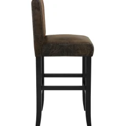 tectake Barkruk van kunstleer, Oud Bruin