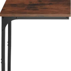 tectake Bijzettafel Erie 40x30x63cm, Industrieel Hout Donker, Rustiek