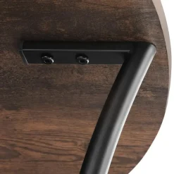 tectake Bijzettafel Saint Louis, Industrieel Hout Donker, Rustiek