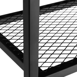 tectake Bijzettafel York 45,5x36x75,5cm, Industrieel Hout Donker, Rustiek