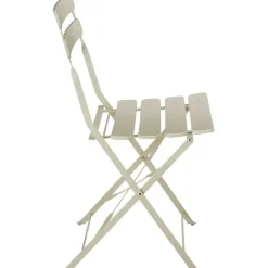 tectake Bistrotafel set Frieda, inklapbaar voor 2 personen, Crème