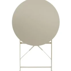 tectake Bistrotafel set Frieda, inklapbaar voor 2 personen, Crème