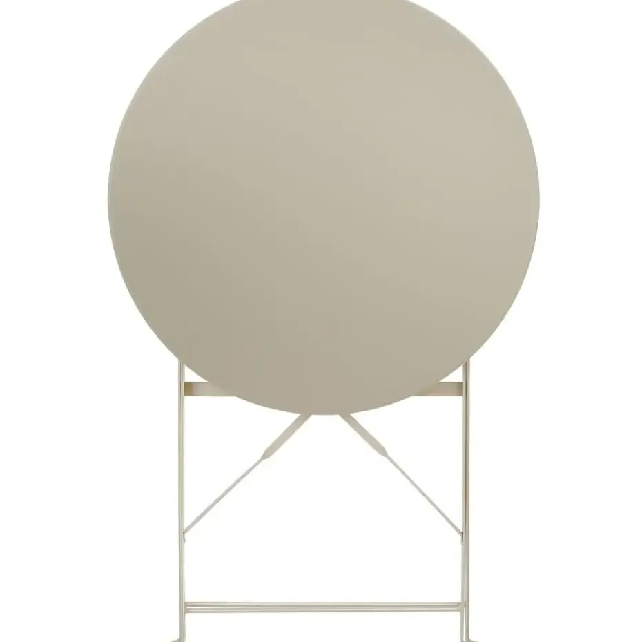 tectake Bistrotafel set Frieda, inklapbaar voor 2 personen, Crème