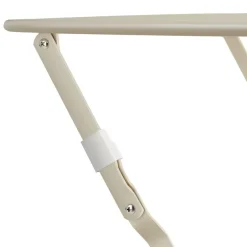 tectake Bistrotafel set Frieda, inklapbaar voor 2 personen, Crème