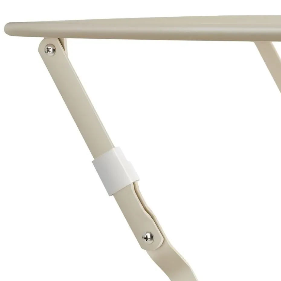 tectake Bistrotafel set Frieda, inklapbaar voor 2 personen, Crème