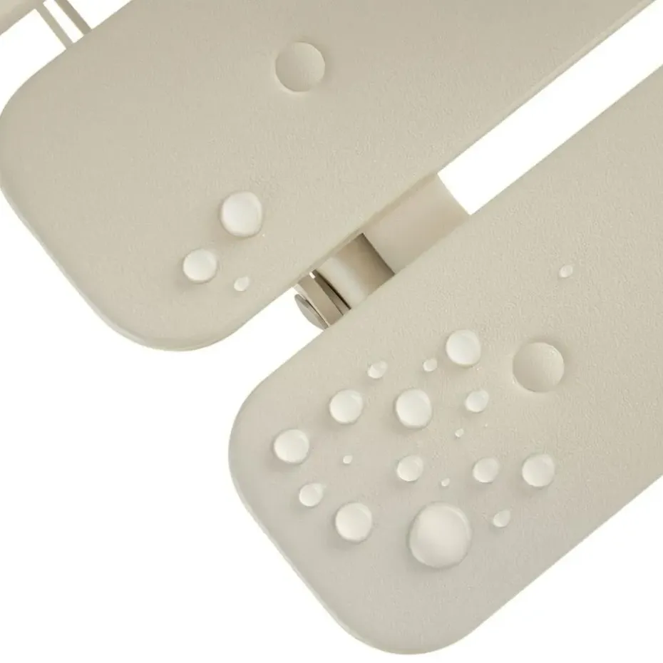 tectake Bistrotafel set Frieda, inklapbaar voor 2 personen, Crème