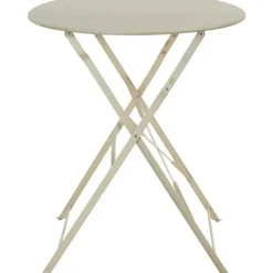 tectake Bistrotafel set Frieda, inklapbaar voor 2 personen, Crème