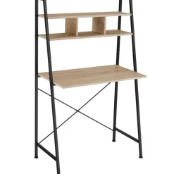 tectake Bureau Exeter 85,5x46,5x140cm, Industrieel Licht Hout, Eiken Sonoma