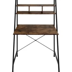 tectake Bureau Exeter 85,5x46,5x140cm, Industrieel Hout Donker, Rustiek