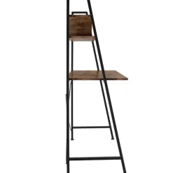 tectake Bureau Exeter 85,5x46,5x140cm, Industrieel Hout Donker, Rustiek