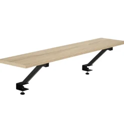 tectake Bureau Melrose 140x130x76,5cm, Industrieel Licht Hout, Eiken Sonoma