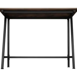 tectake Bureau Newton 100x50x77cm, Industrieel Hout Donker, Rustiek